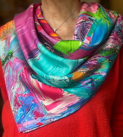 the edit inspired floral designs nyc petals unleashed silk twill