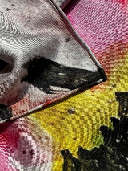 inspired floral designs the edit: floral art in silk twill scarves peace scarf