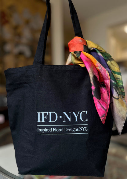 IFD-NYC Black Zippered Tote