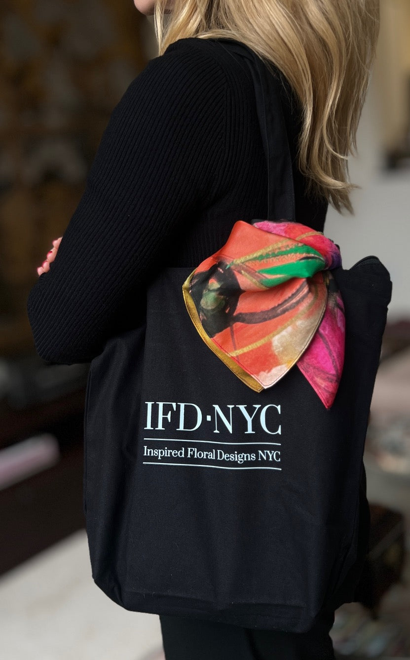 IFD-NYC Black Zippered Tote