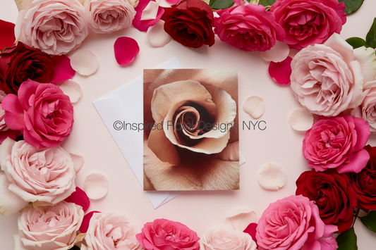 rose floral greeting card by whitney inspired floral designs nyc llc copyright