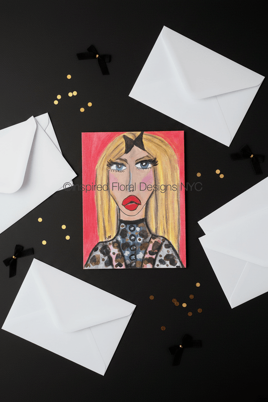 'Fifi' Visages Greeting Card - set of 5