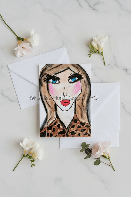 'Margeux' Visages Greeting Card - set of 5